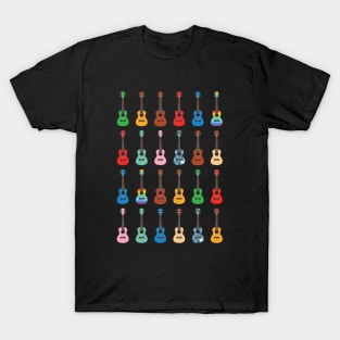 Ukulele Icons Huge Collection of Ukuleles T-Shirt